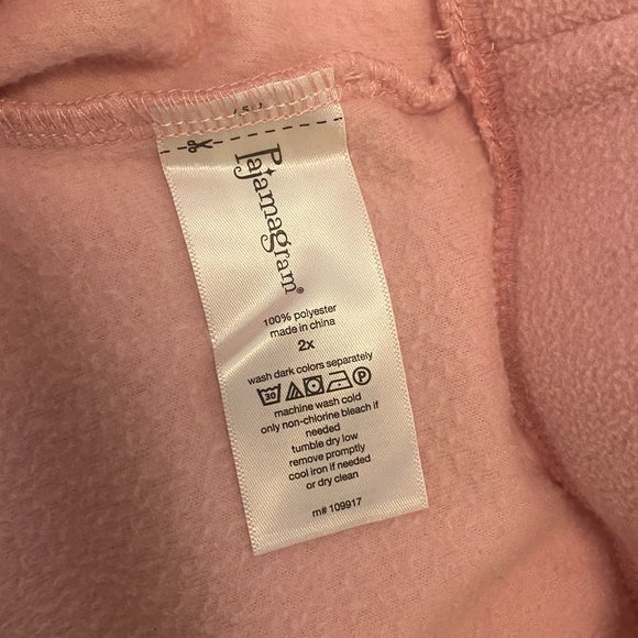 Pink Fleece PJ Pajama Bottoms - Pajamagram - 2X - Picture 4 of 4